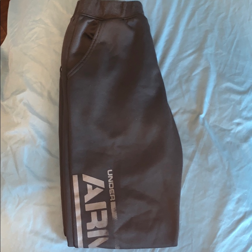 Youth large under armor black joggers